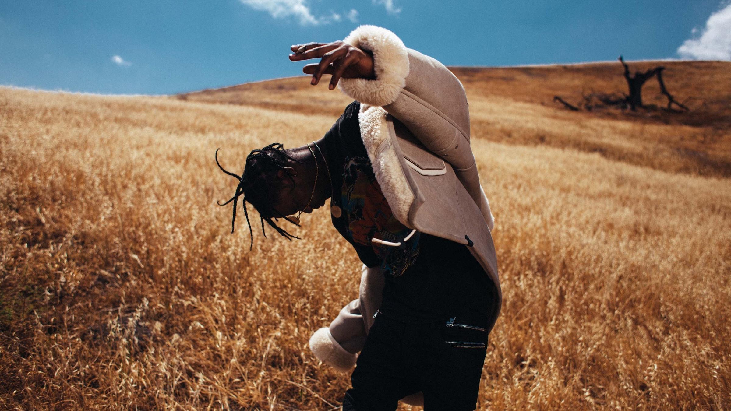 Travis Scott campo dorato, Jacques Webster, 2400x1350 2K, Laptop