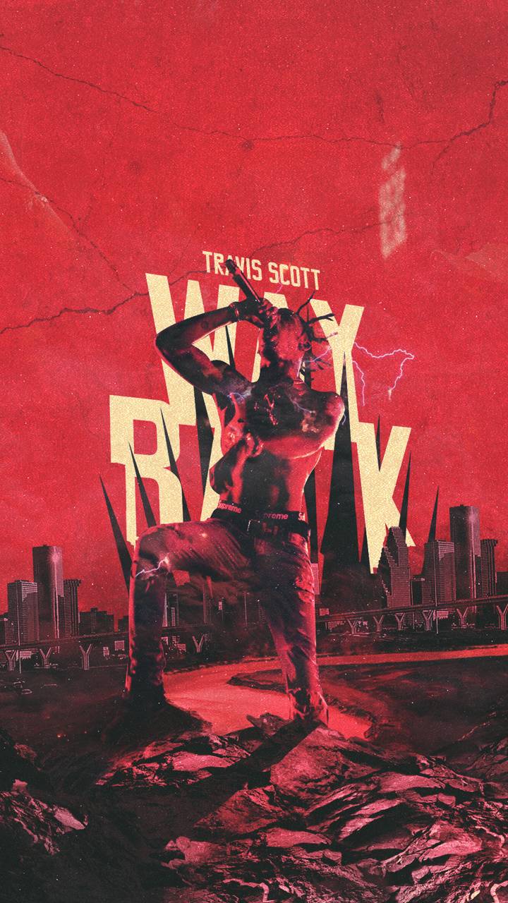 Travis Scott skyline rosso, 720x1280 Full HD Verticale, Realme