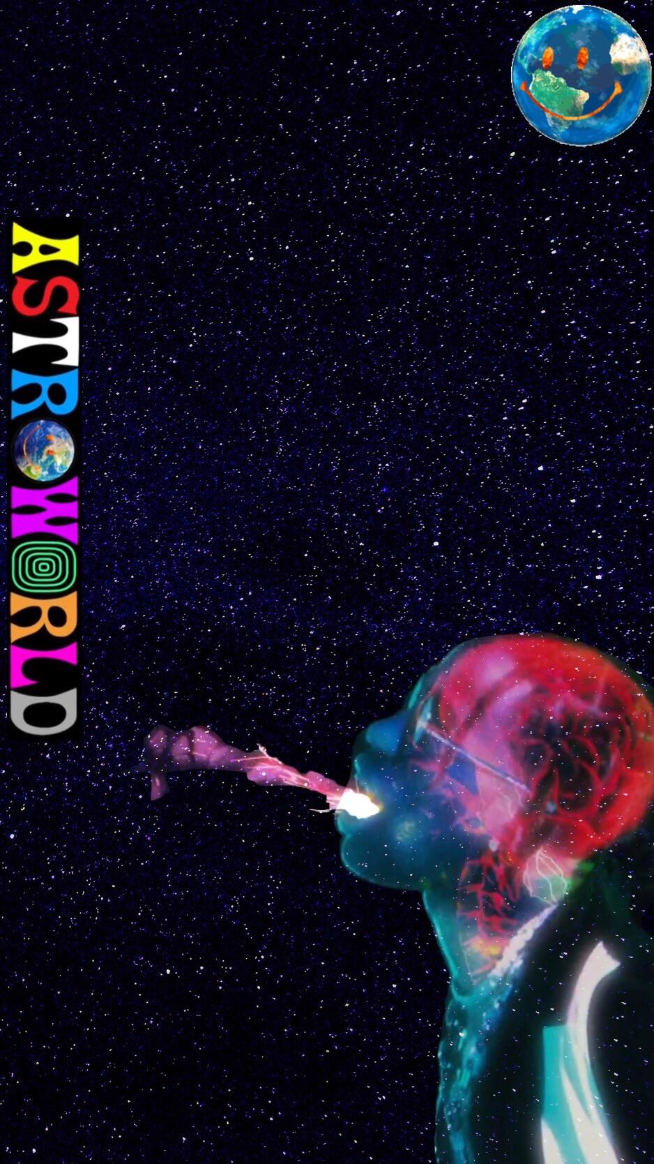Astroworld Travis Scott logo, 938x1668 Full HD Verticale, Smartphone
