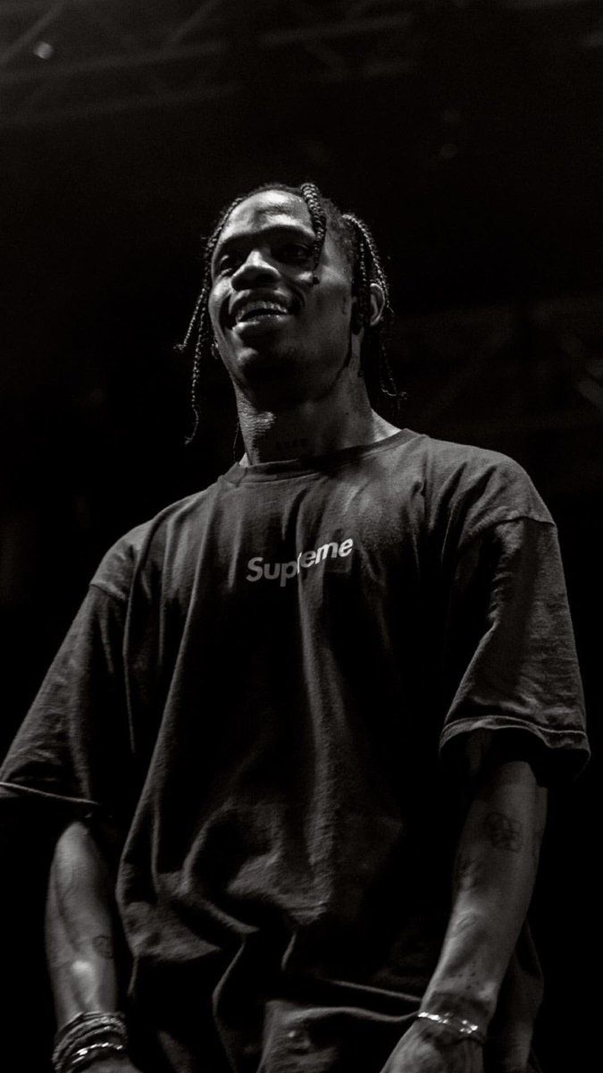 Travis Scott ritratto neon, 750x1334 Verticale, Mobile