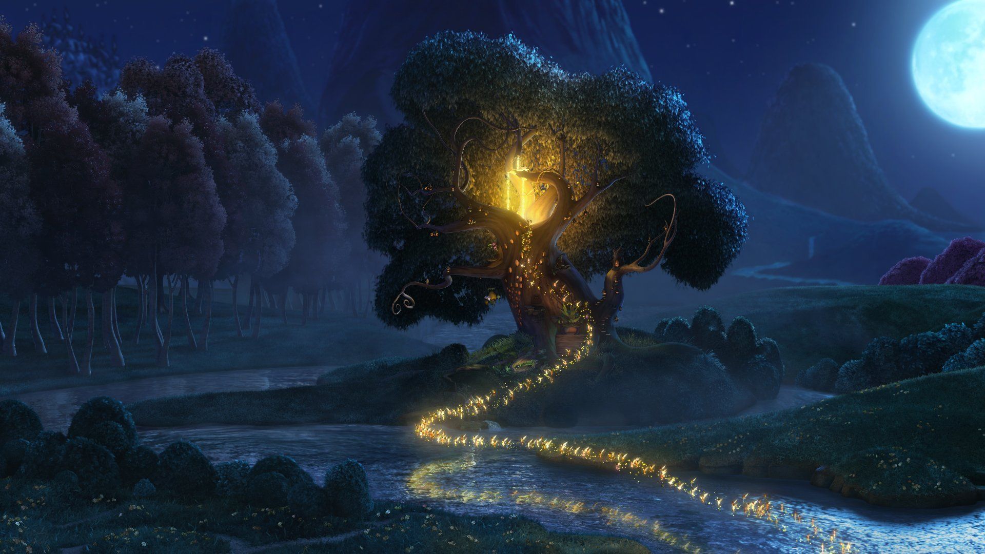 Trilli albero magico luna, 1920x1080 1080p, Desktop