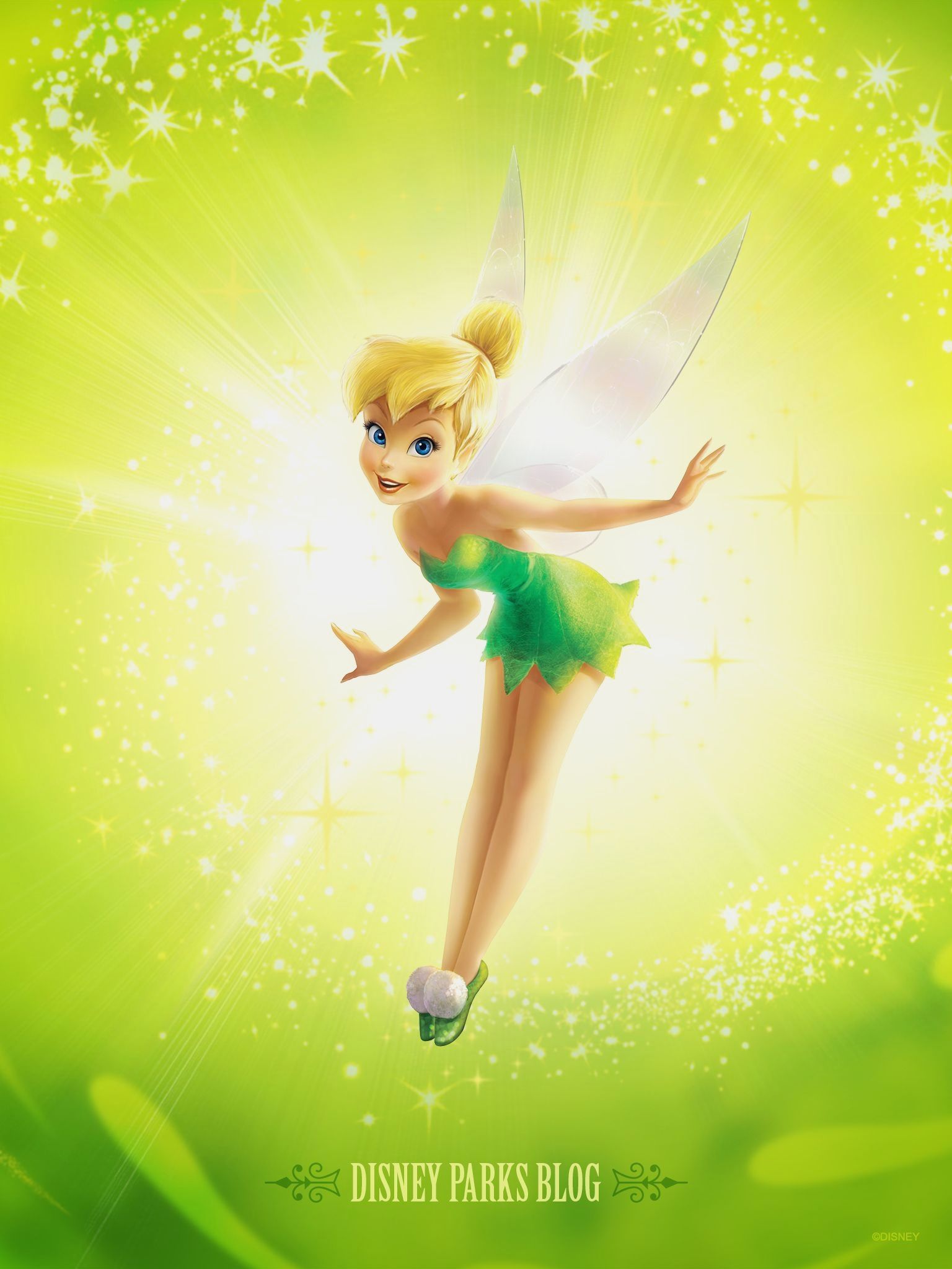 Trilli fata Disney verde, 1536x2048 Verticale, Telefono