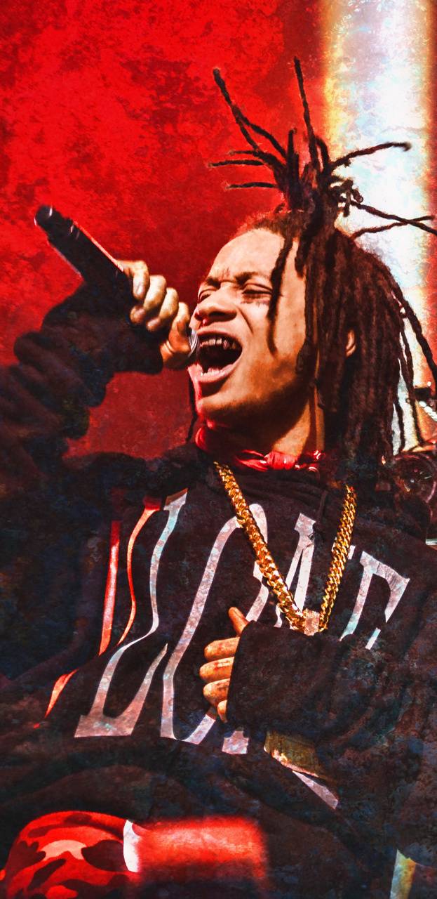Trippie Redd con amico, dreadlocks, 1242x1853 Verticale, iPhone