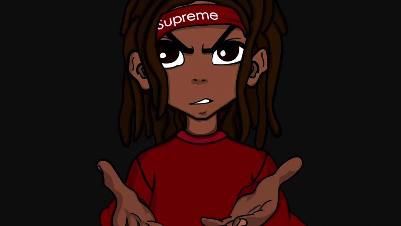 Personaggio cartone rapper Supreme, streetwear, 1280x720 HD, Desktop