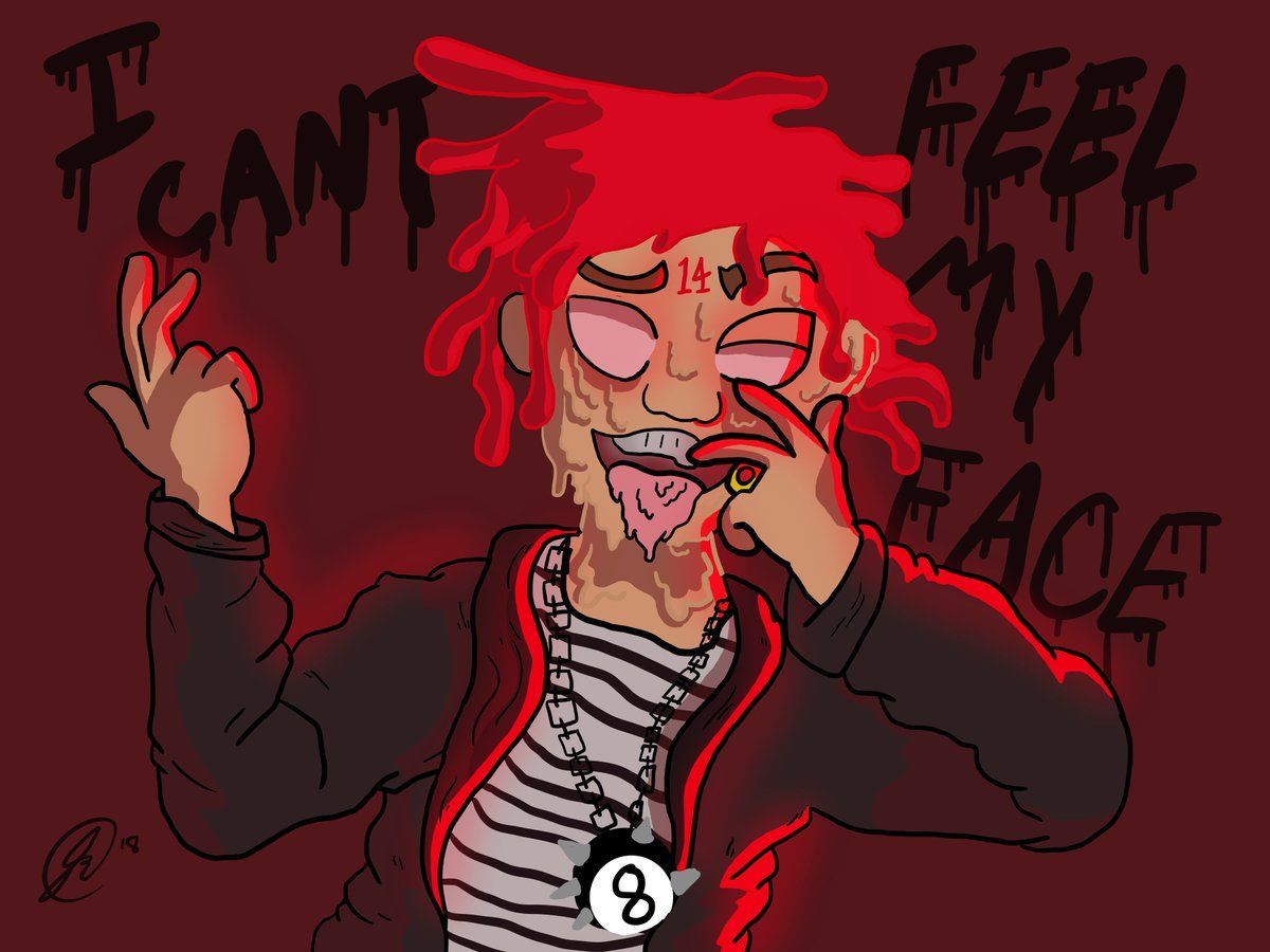 Cartoon Trippie Redd capelli rossi, 1200x900 HD, Desktop