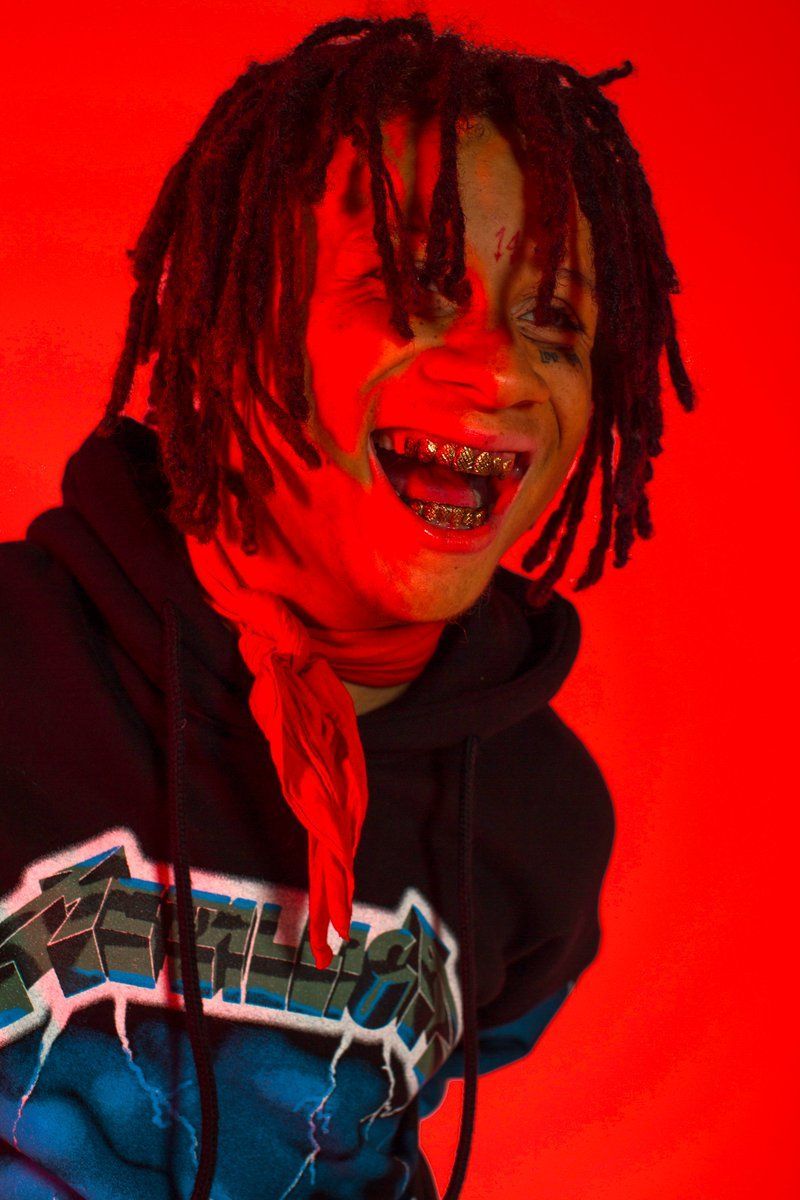 Trippie Redd sfondo rosso, rapper, 800x1200 Verticale, Telefono