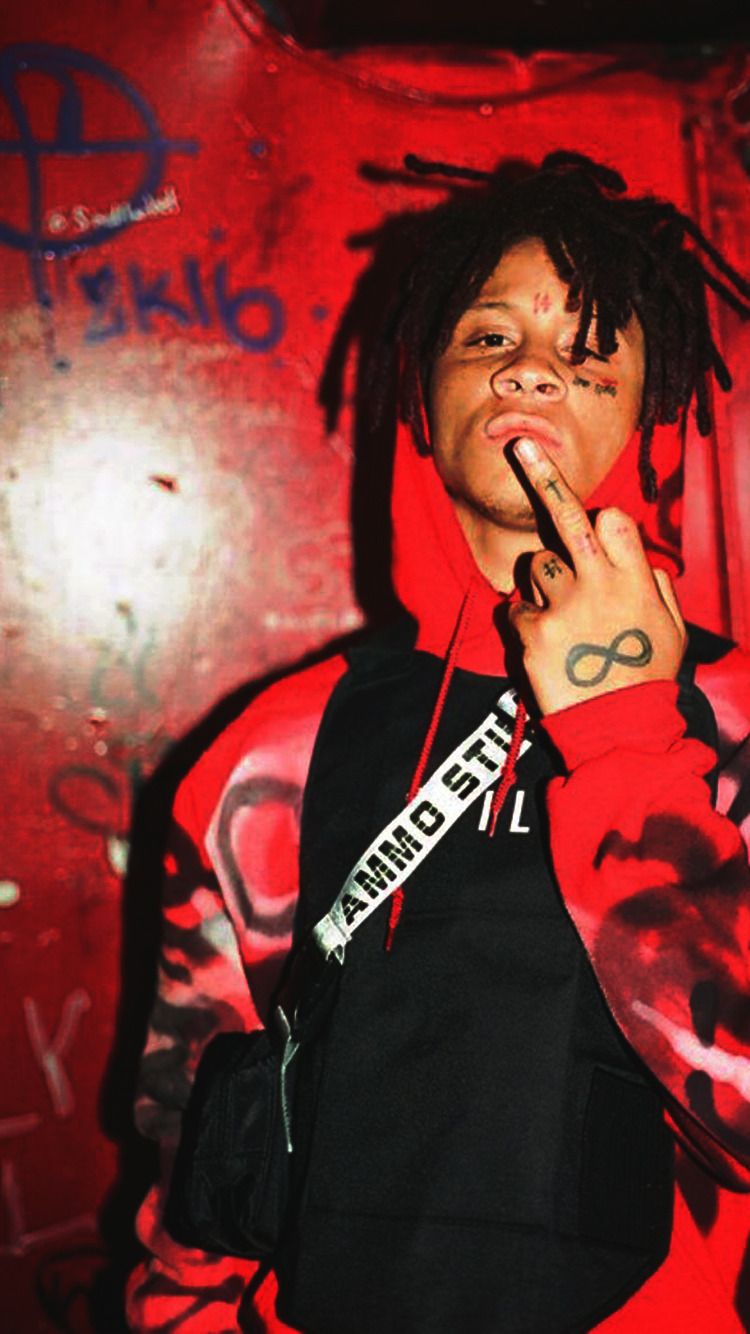 Trippie Redd dita medio, 750x1334 Verticale, iPhone