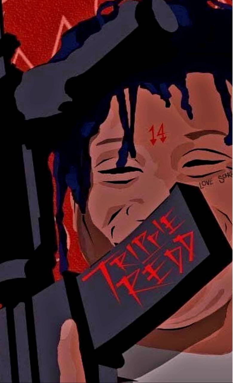 Trippie Redd fuma sigaretta esterno, 1266x1280 Verticale, iPhone Pro Max