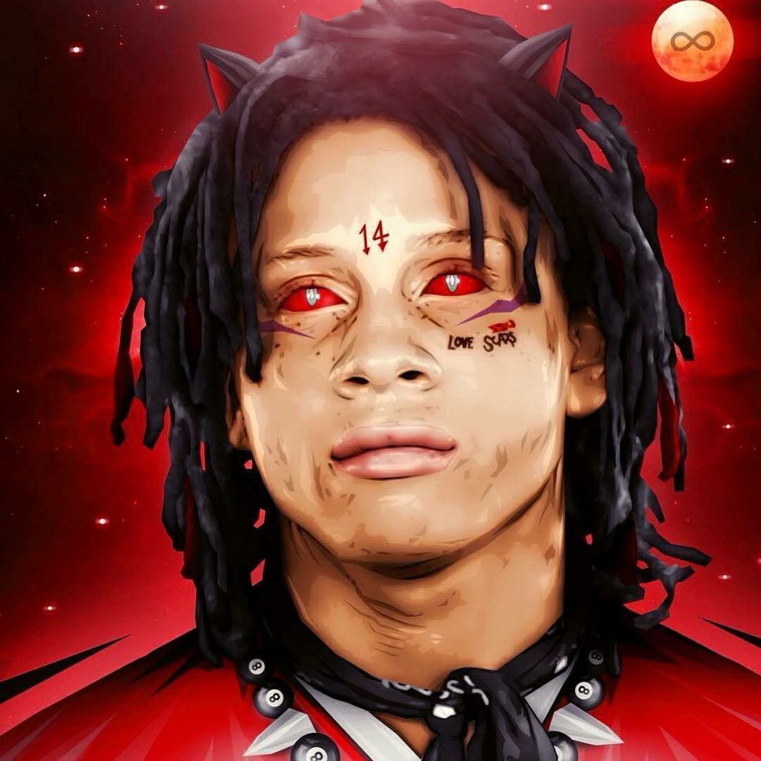 Trippie Redd occhi rossi, 1080x1080 HD, Desktop