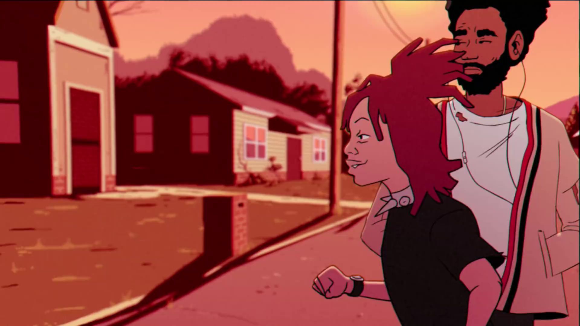 Trippie Redd cartone animato coppia, 1920x1080 Full HD 1080p, PC