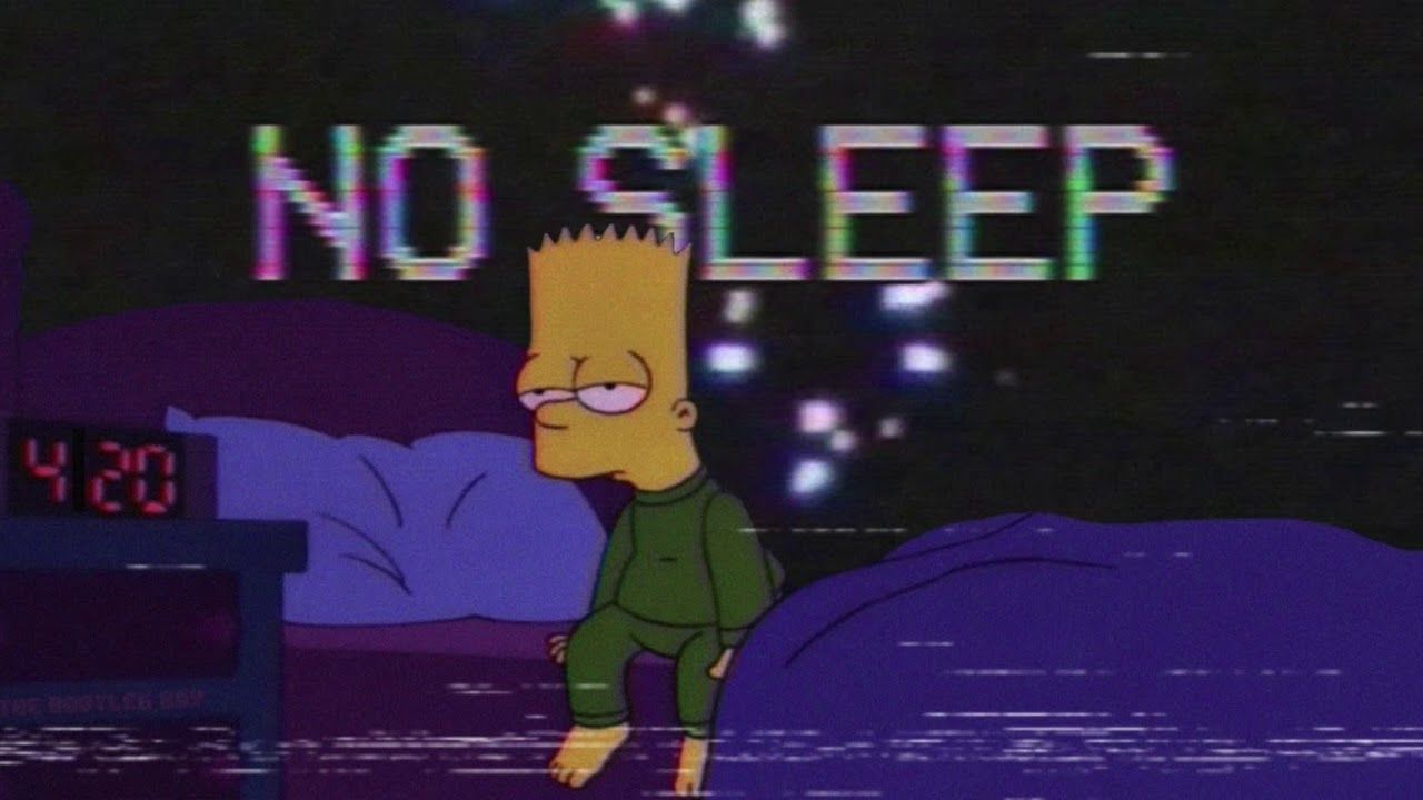 Bart Simpson pattern sfondo nero, 680x1208 Verticale, Mobile