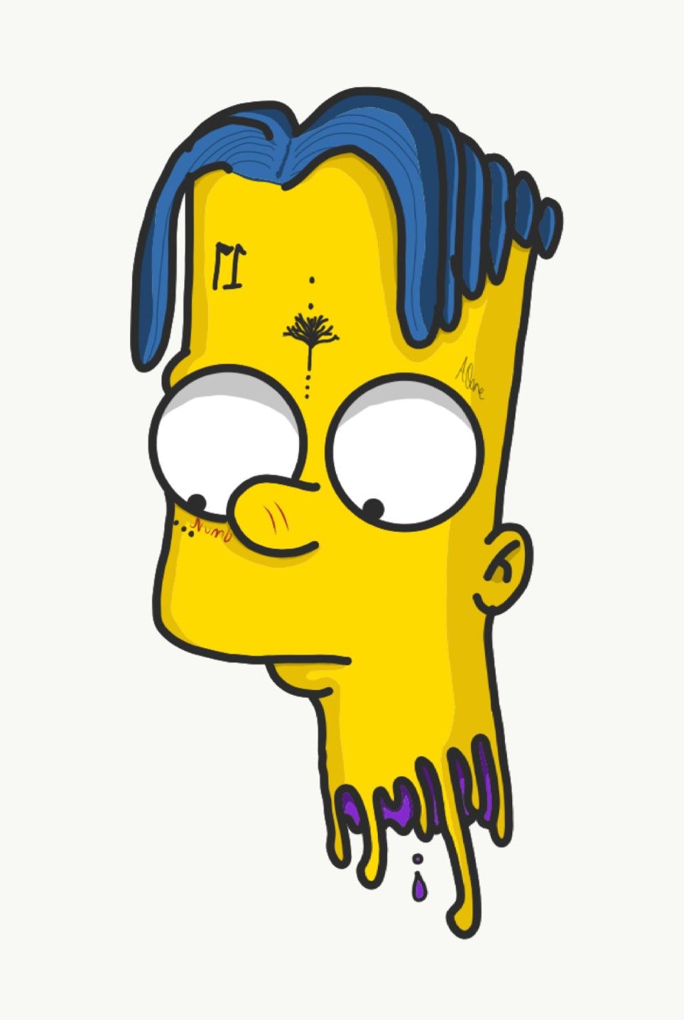 Bart Simpson triste cartone, 1280x720 720p, iMac
