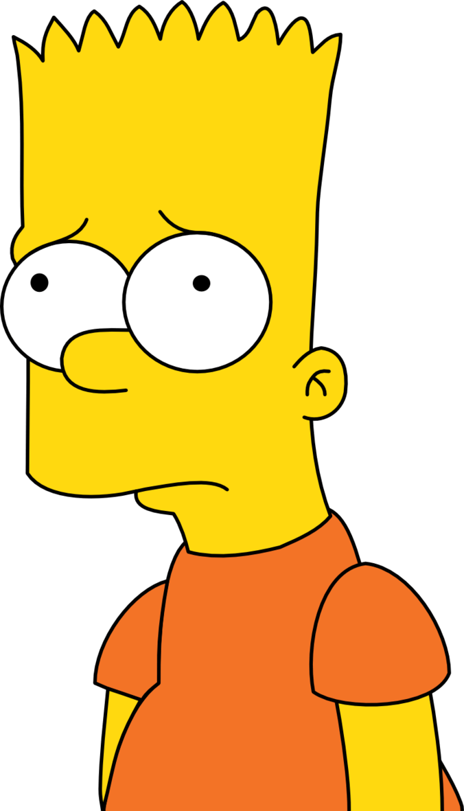 Bart Simpson triste, 720x1280 Verticale, Mobile