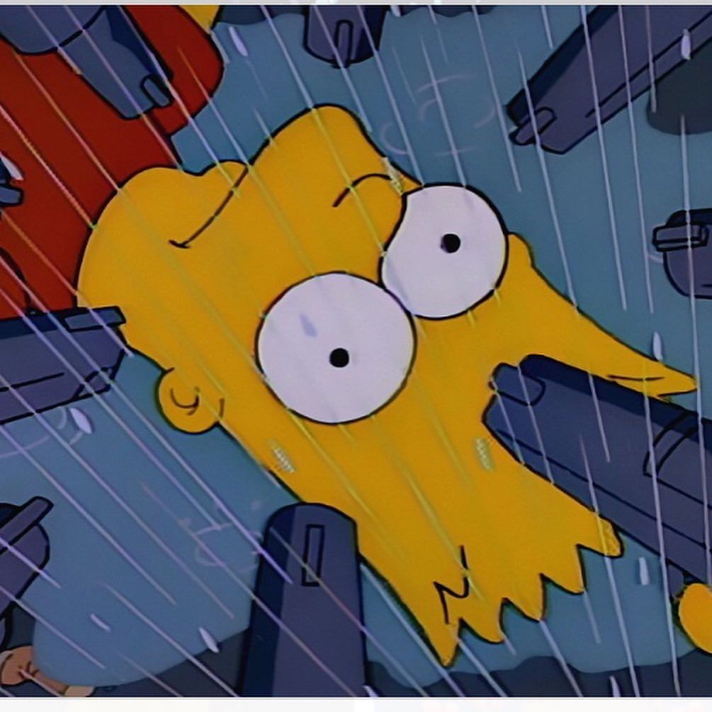 Bart Simpson triste stile grunge, 720x1280 Verticale, Mobile