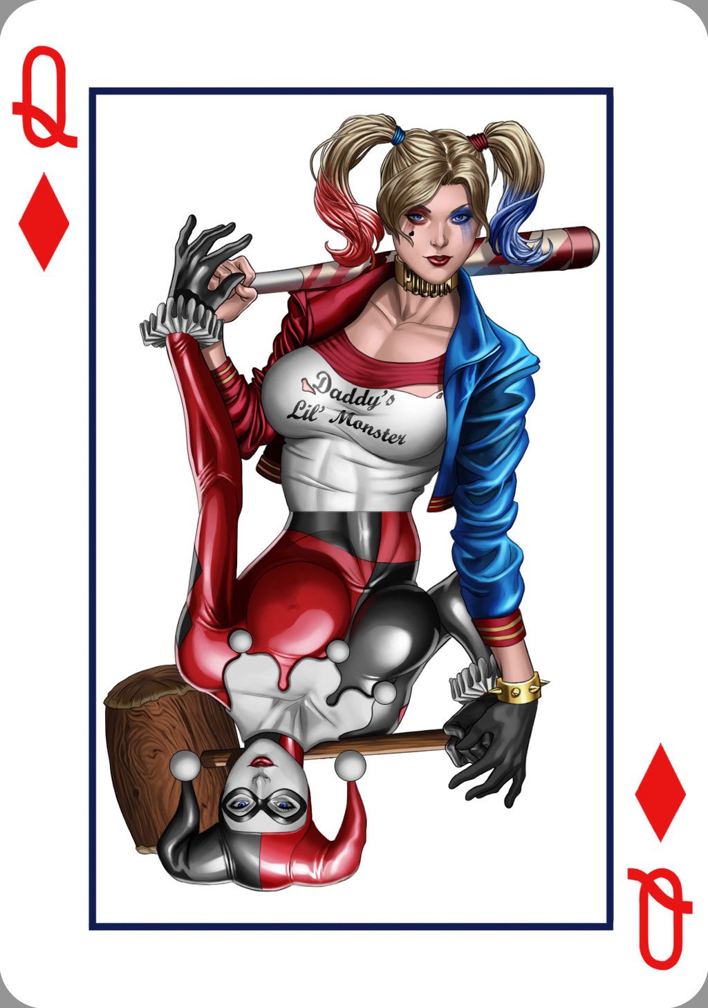 Harley Quinn regina di quadri, DC Comics, 1024x1458 Verticale, Telefono