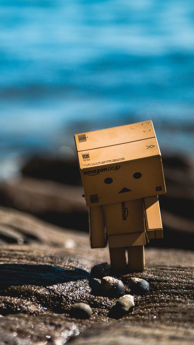 Danbo robot di cartone solo, 750x1334 Verticale, Telefono