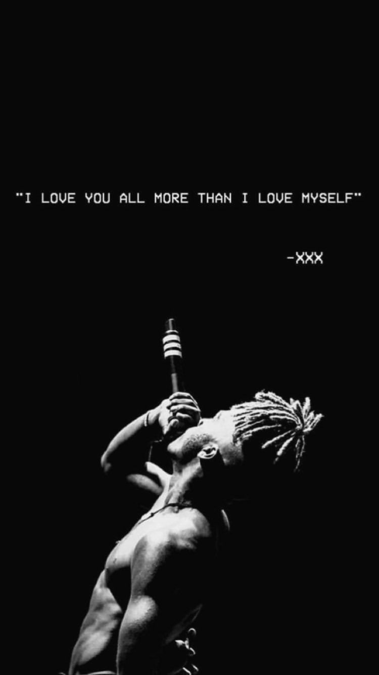 XXXTentacion citazione bianco nero, Jahseh Onfroy, 750x1334 Full HD Verticale, iPhone Pro