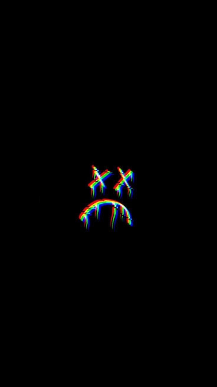 faccina triste arcobaleno nero, 736x1309 Full HD Verticale, iPhone Air