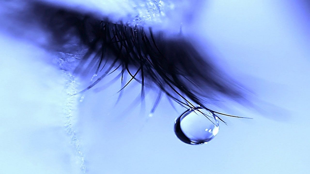 Occhio con lacrima blu, 1280x720 HD, Desktop