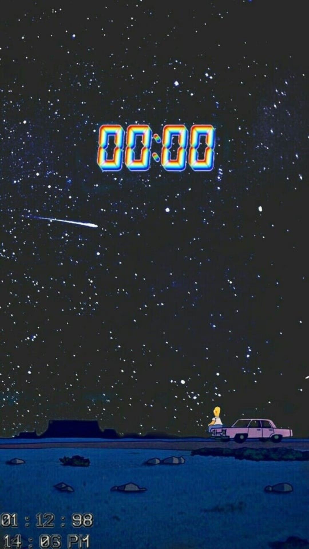 Cielo stellato notturno scuro, 1080x1920 Full HD Verticale, iPhone