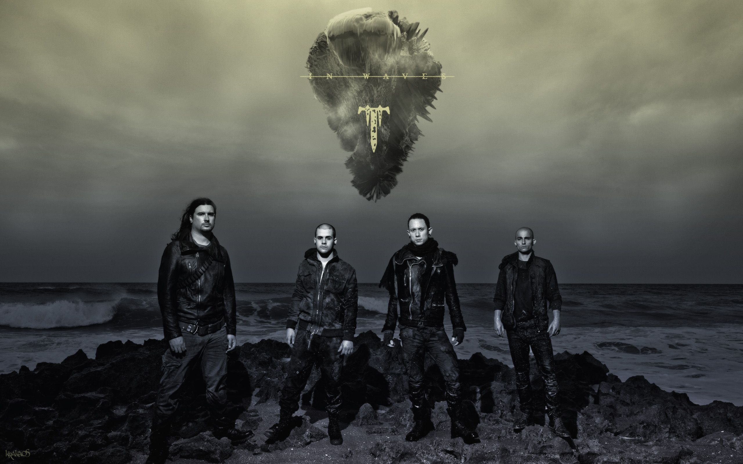 Banda Trivium sulla spiaggia, 2560x1600 WQXGA, MacBook Pro