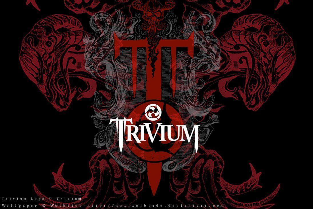Logo band Trivium, sfondo scuro, 2560x1440 1440p, Desktop