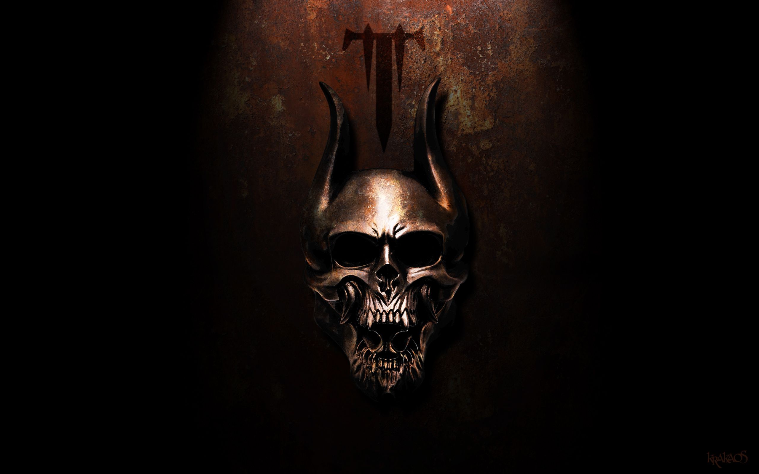 Teschio con corna, band Trivium, 2560x1600 WQXGA, Desktop