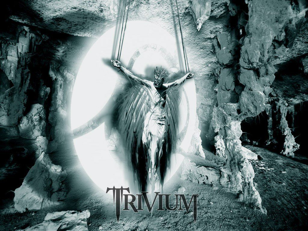 Trivium logo esplosione fumo, 1131x707 HD, PC