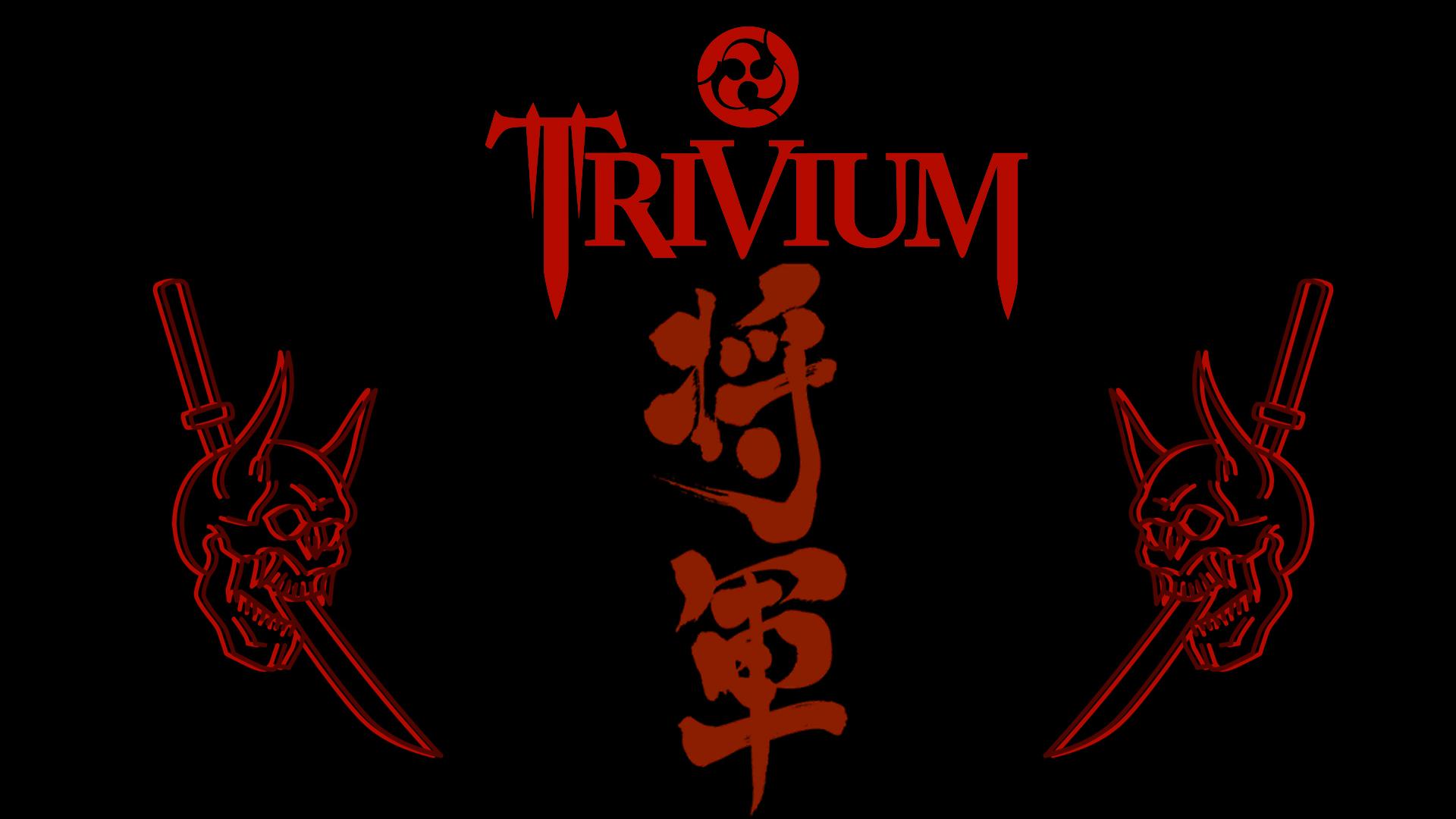 Logo band Trivium rosso nero, 1095x730 HD, PC