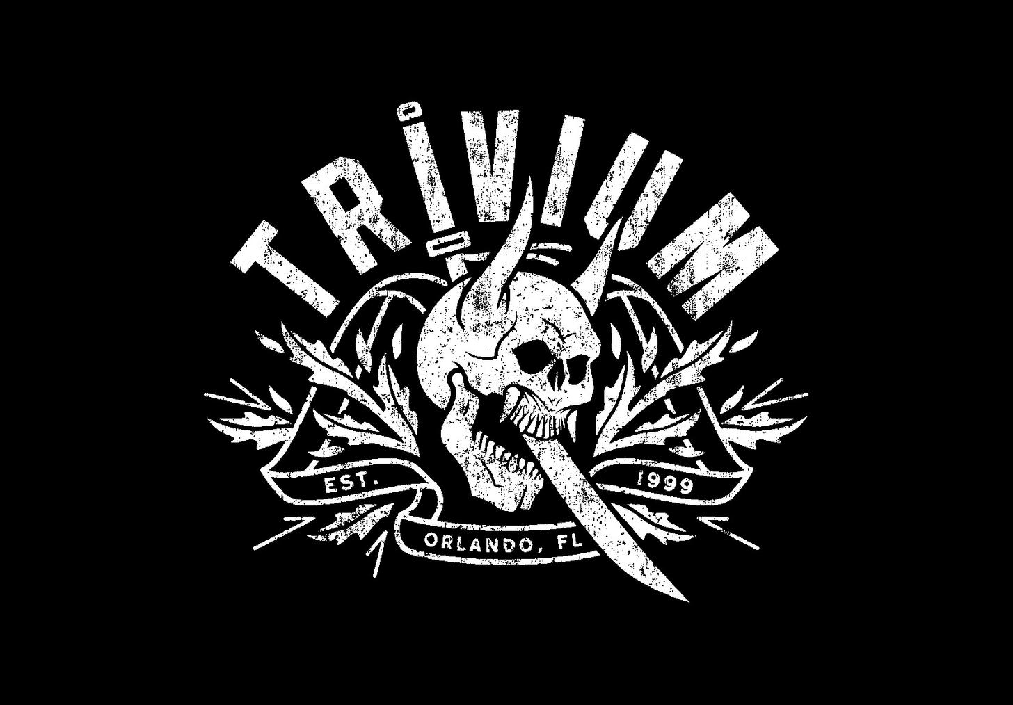Logo Trivium teschio con corna, 1456x1014 720p, Laptop