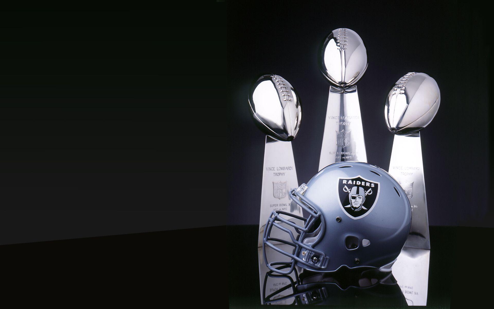 Trofeo Vince Lombardi e casco Raiders, 1920x1200 Full HD+, PC Desktop