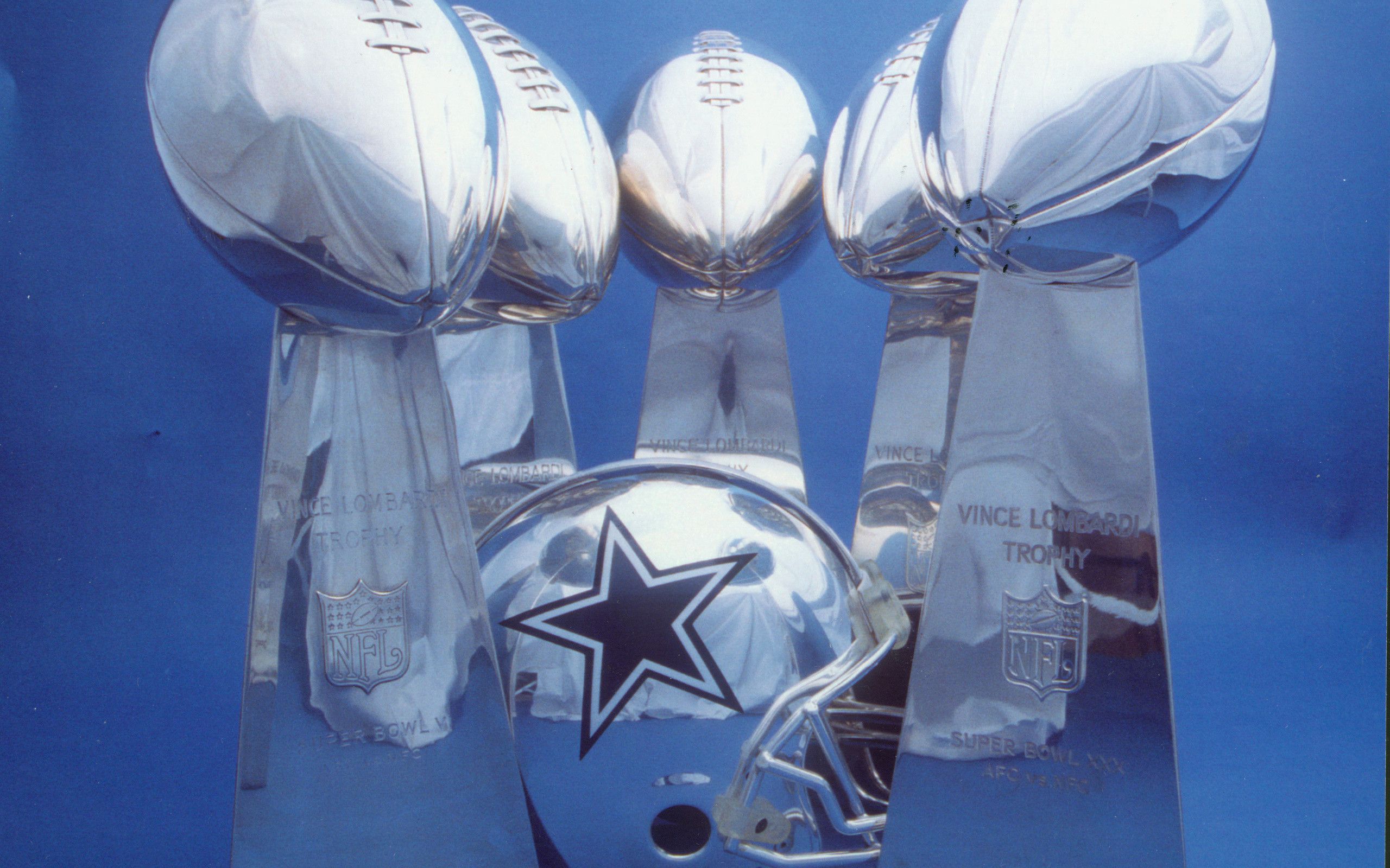 Trofei Super Bowl e casco Cowboys, NFL, 2560x1600 WQXGA, Desktop