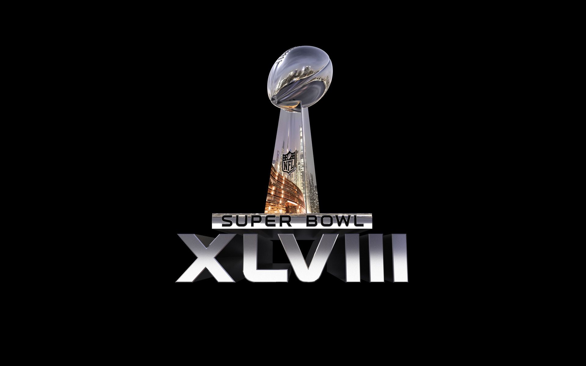 Trofeo Super Bowl XLVIII nero, 1920x1200 WUXGA, PC