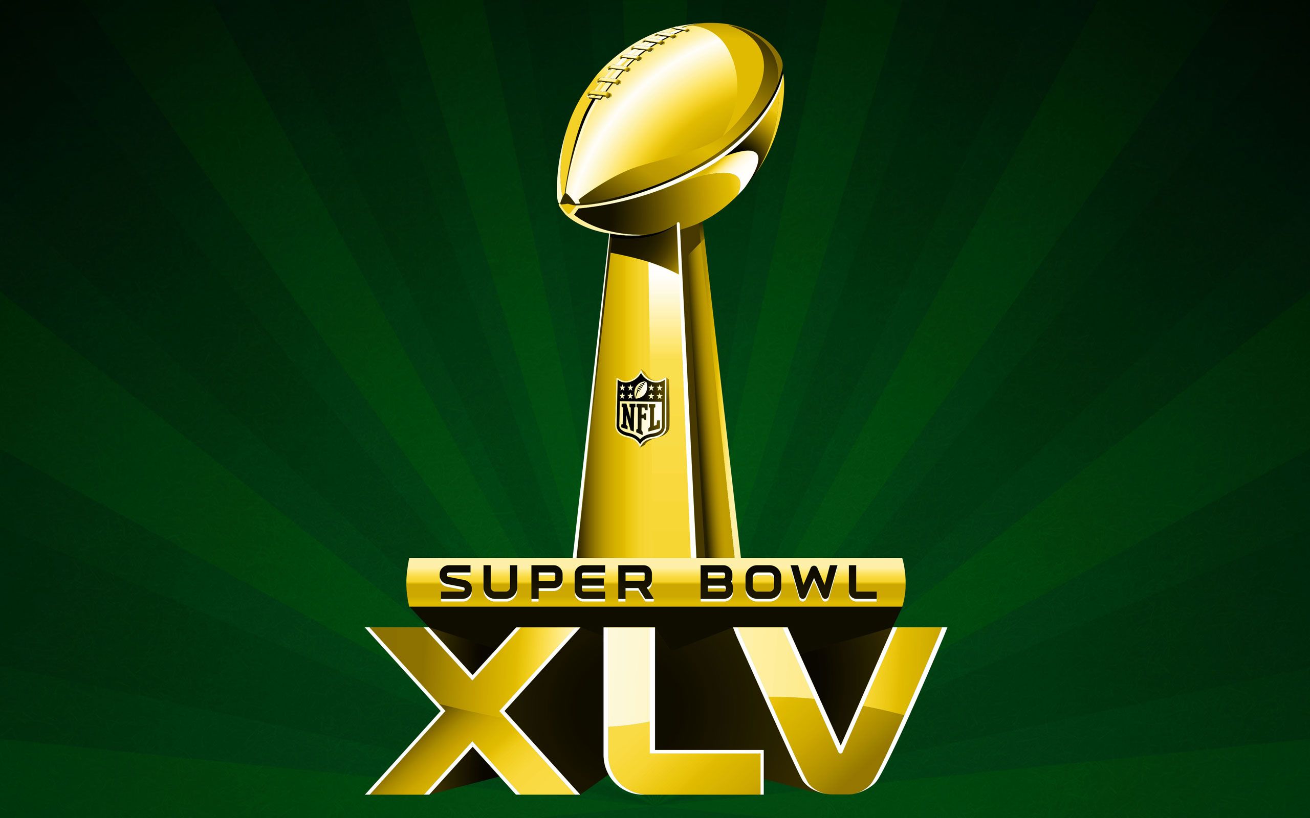 Trofeo Super Bowl XLV dorato, NFL, 2560x1600 WQXGA, Desktop