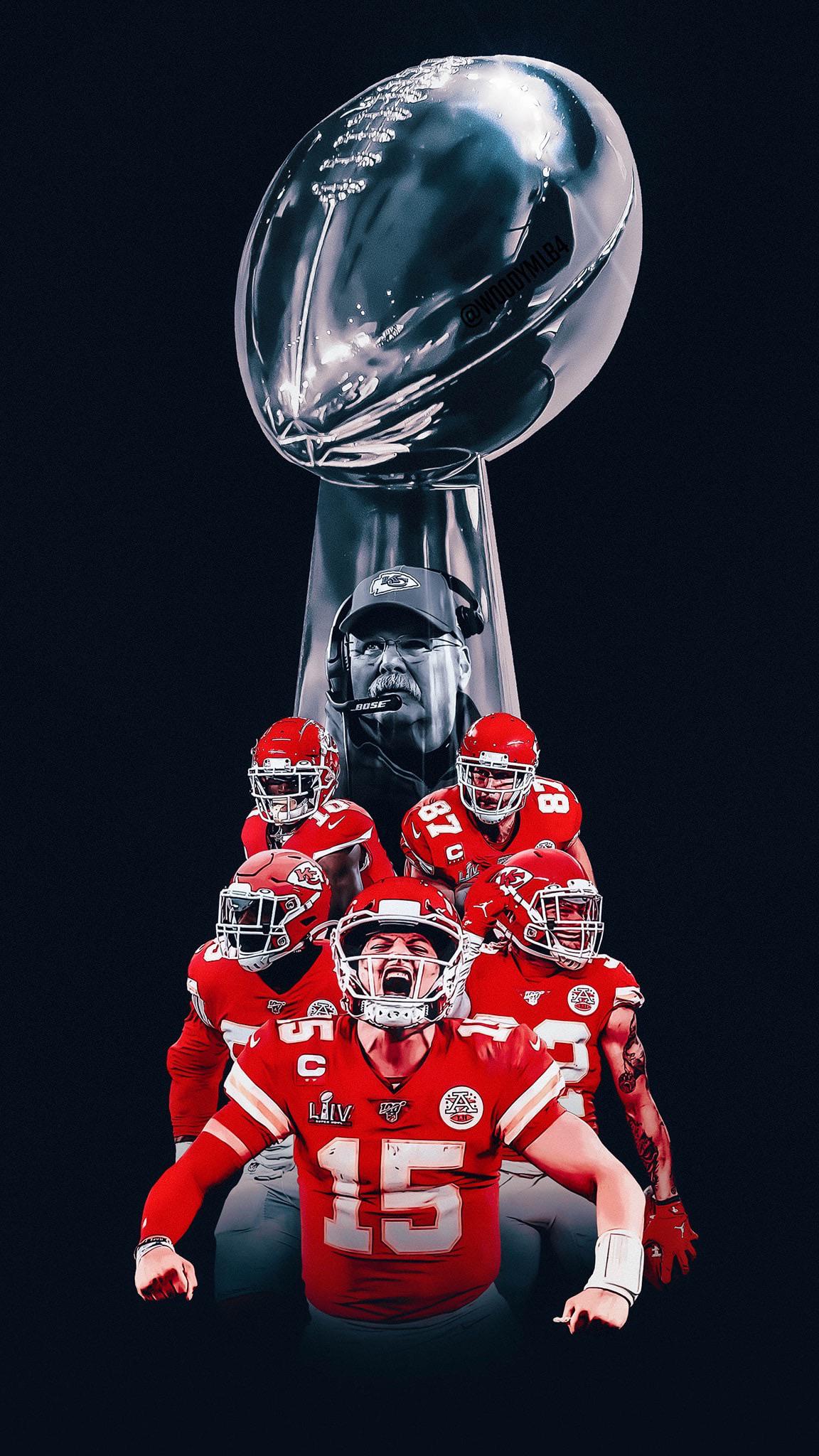 Trofeo Super Bowl giocatori Chiefs, 1152x2048 Full HD Verticale, iPhone