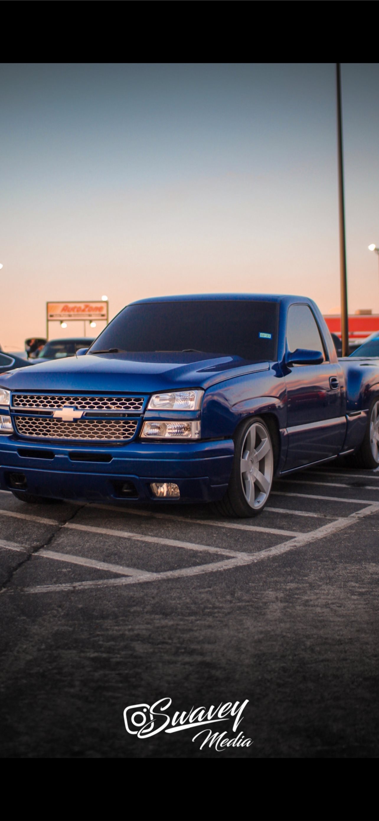 Pickup Chevrolet Silverado blu, 1284x2778 Full HD Verticale, iPhone