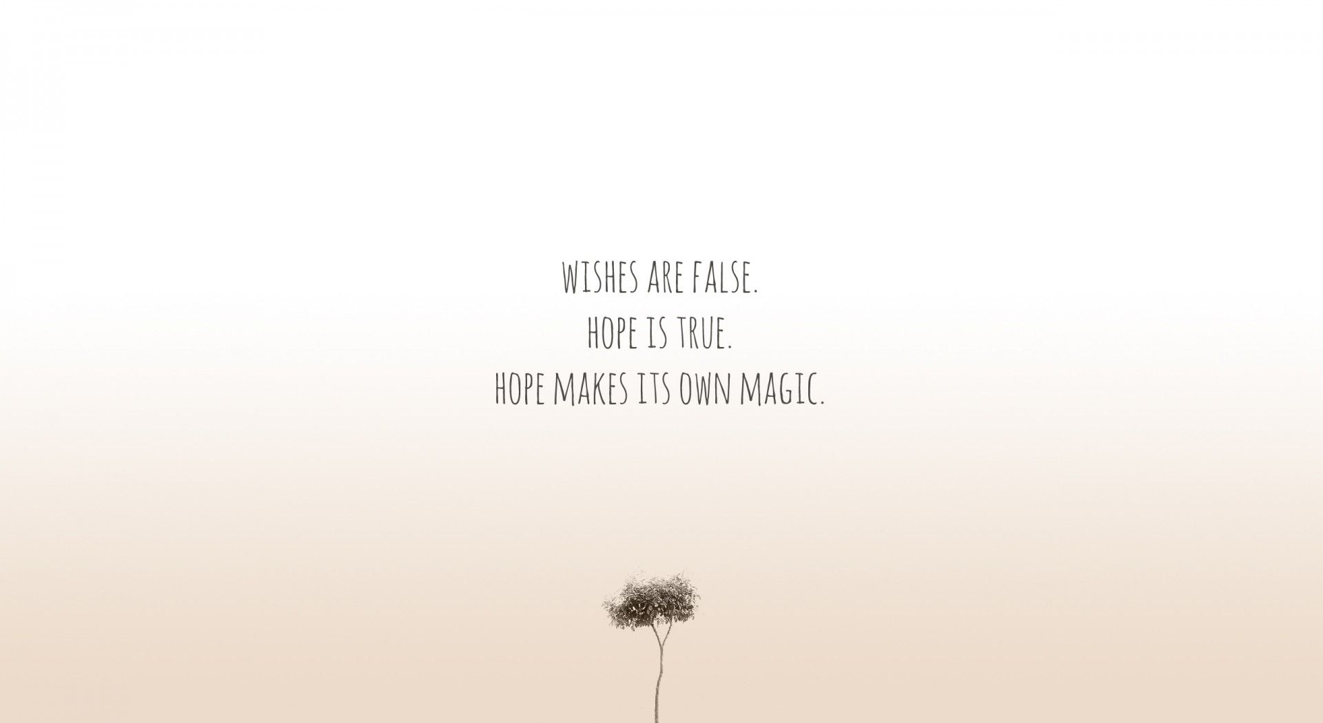 Citazione minimalista albero solitario, 1920x1050 Full HD 1080p, Desktop