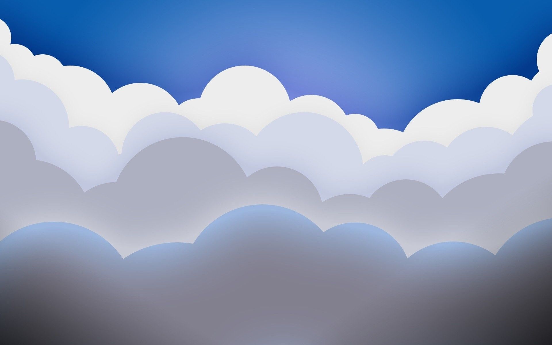 Nuvole vettoriali blu, 1920x1200 Full HD+, PC Desktop