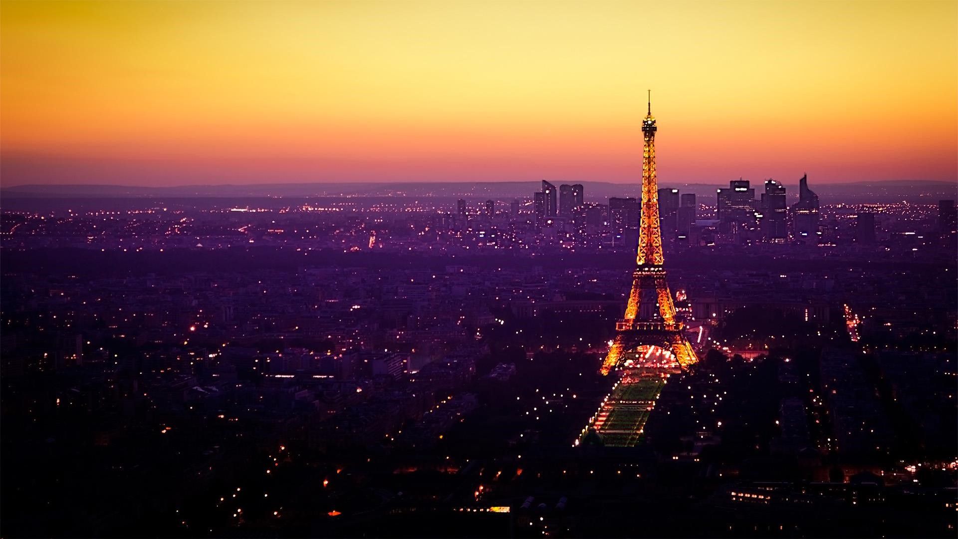 Torre Eiffel al tramonto, monumento, 1920x1080 Full HD, PC