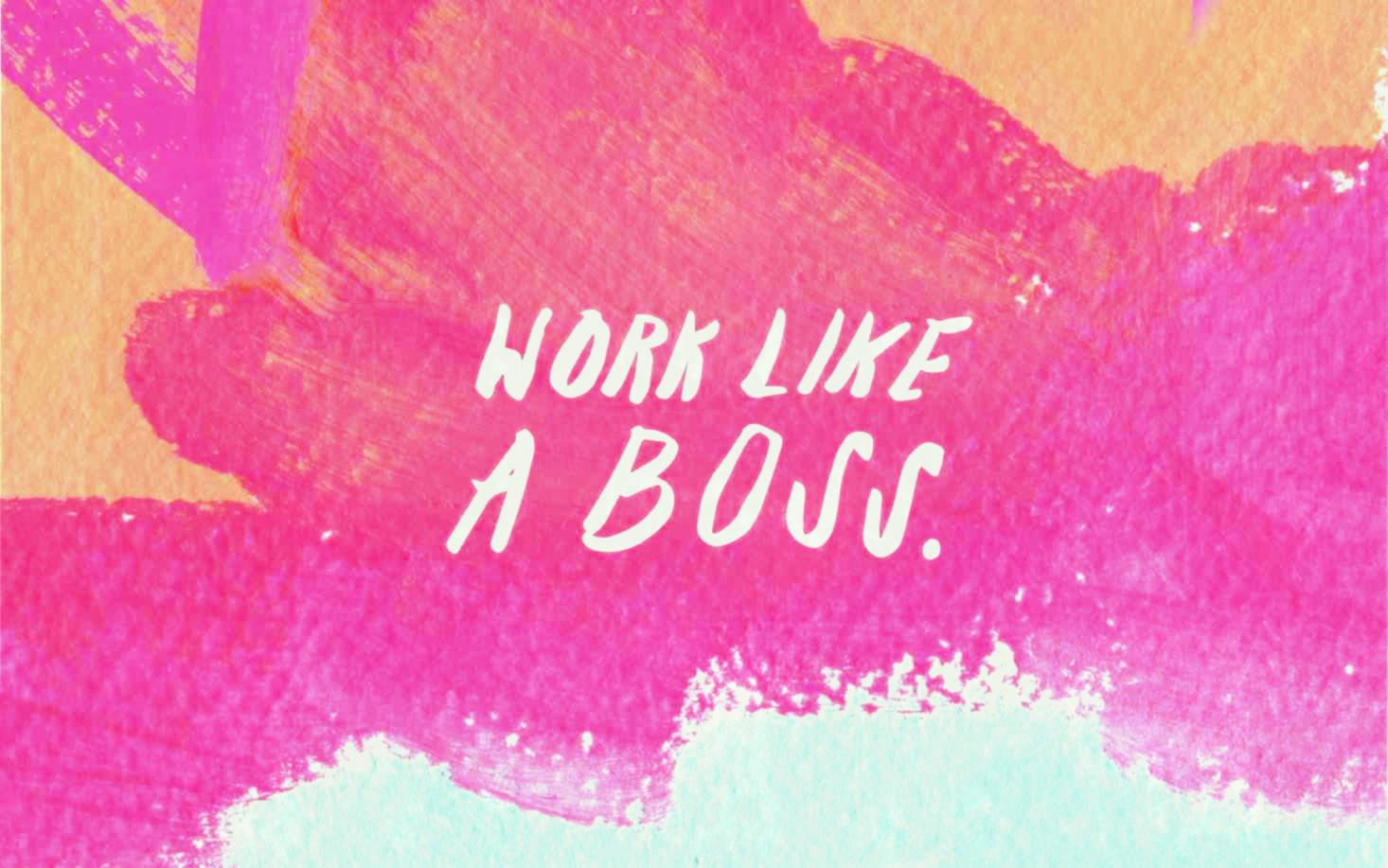 citazione work like boss, 1466x917 720p, Monitor Gaming