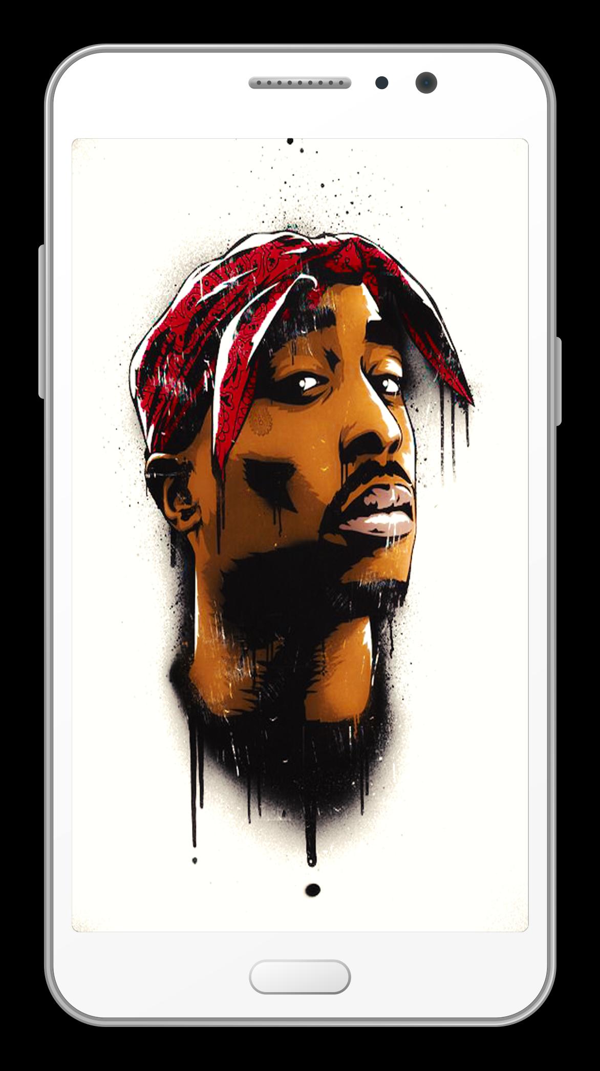 Tupac cartoon bandana rossa, 1172x2091 Full HD Verticale, iPhone