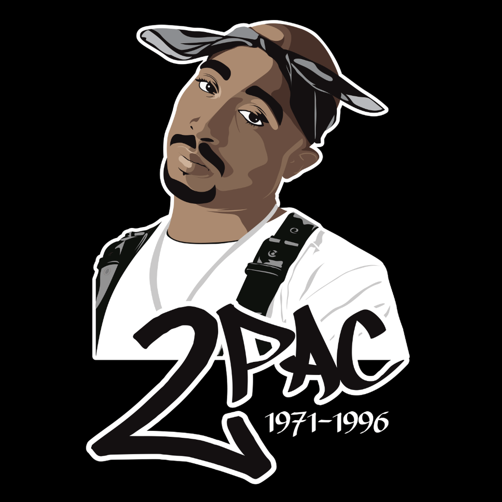 Cartoon Tupac 2Pac ritratto, 1024x1024 HD, Desktop