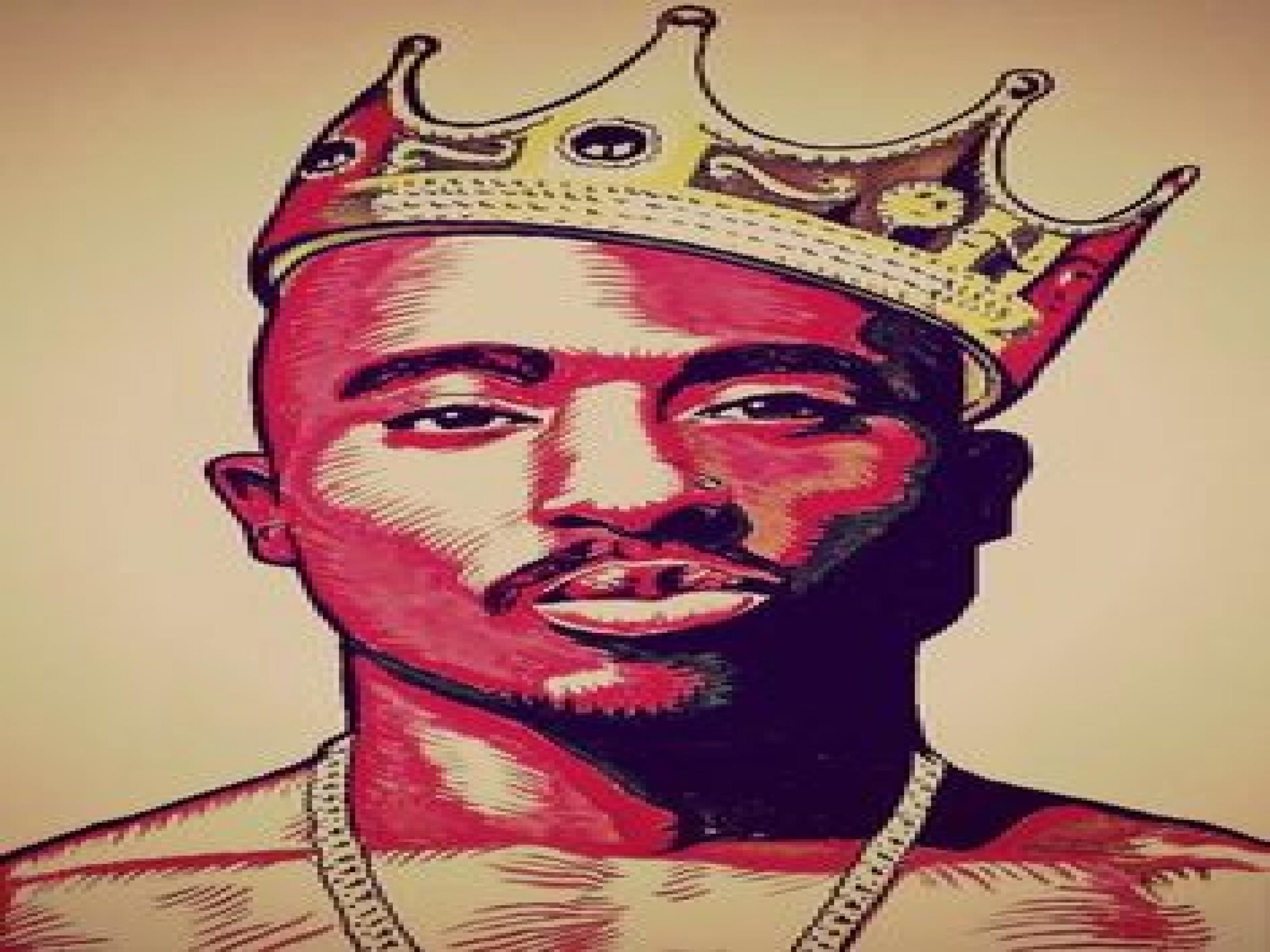 Tupac cartone con corona, 2800x2100 2K+, Laptop