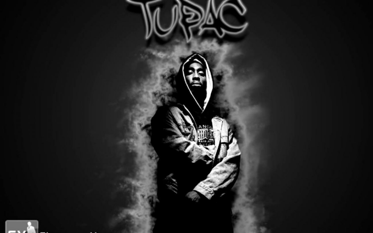 Tupac cartoon ritratto rosso, 1280x720 HD, Desktop