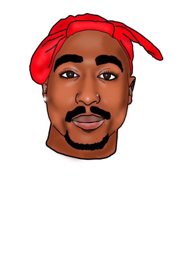 Tupac cartoon bianco e nero, 1299x812 HD, Desktop