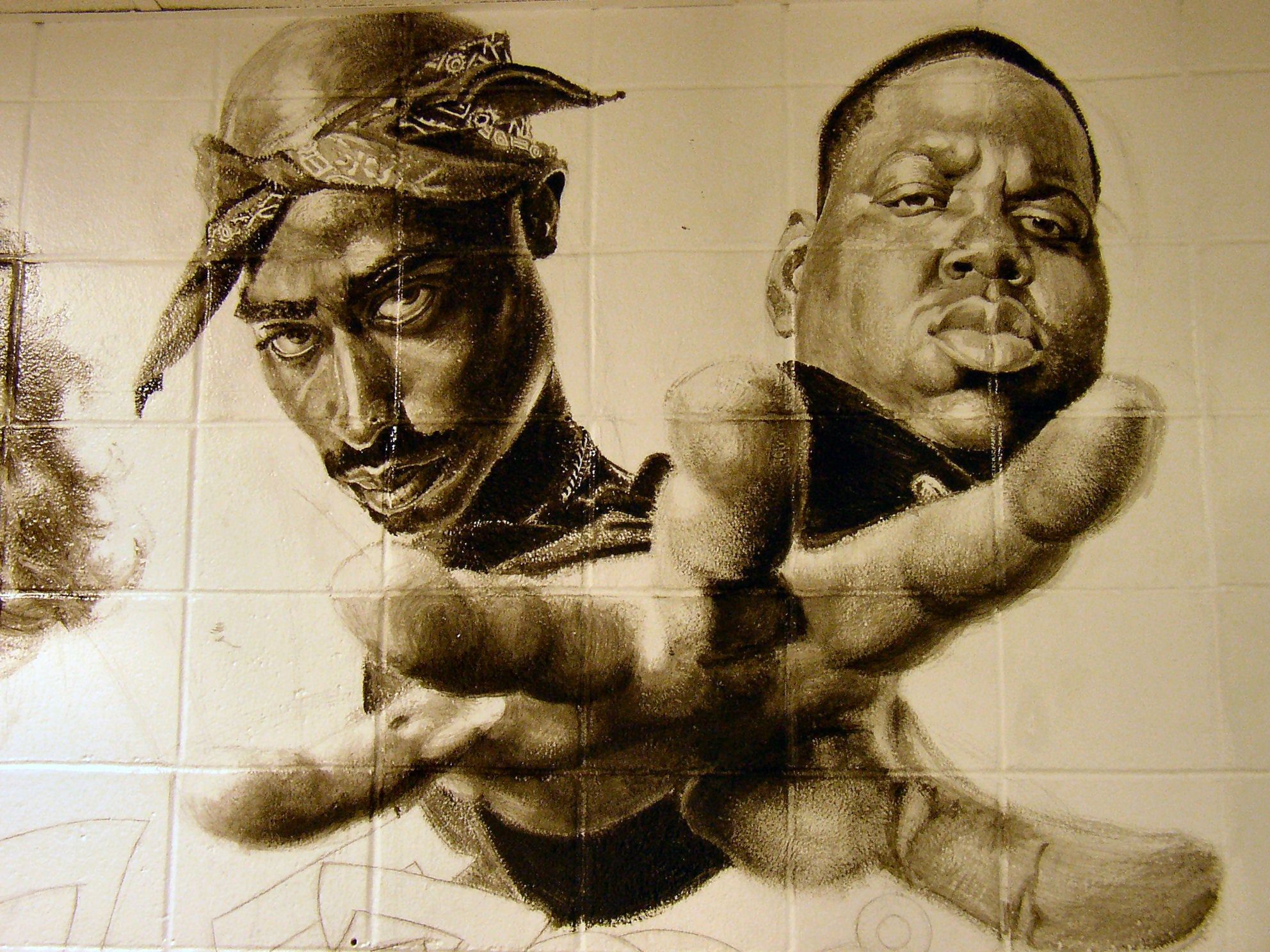 Tupac cartoon effetti particellari, 1920x1080 Full HD 1080p, PC Desktop