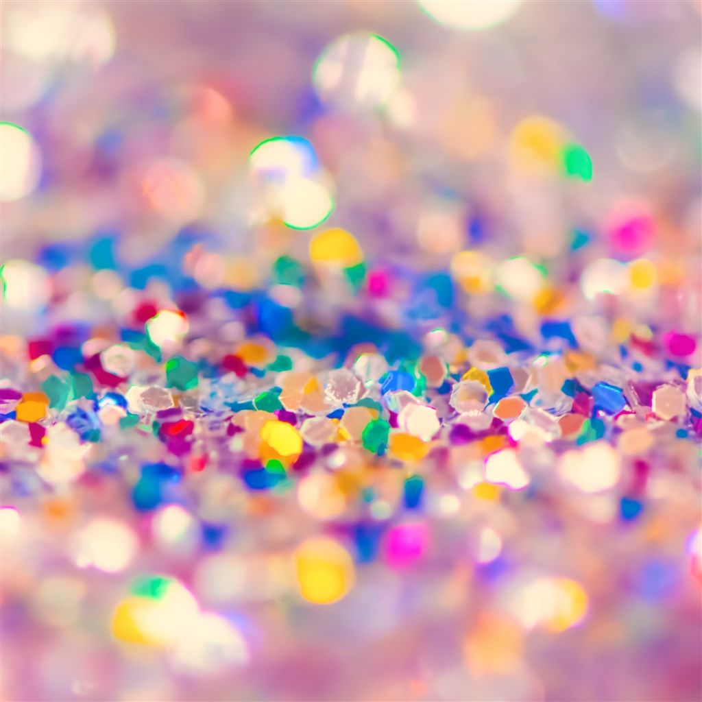 Glitter colorato sfocato, 1024x1024 HD, Desktop