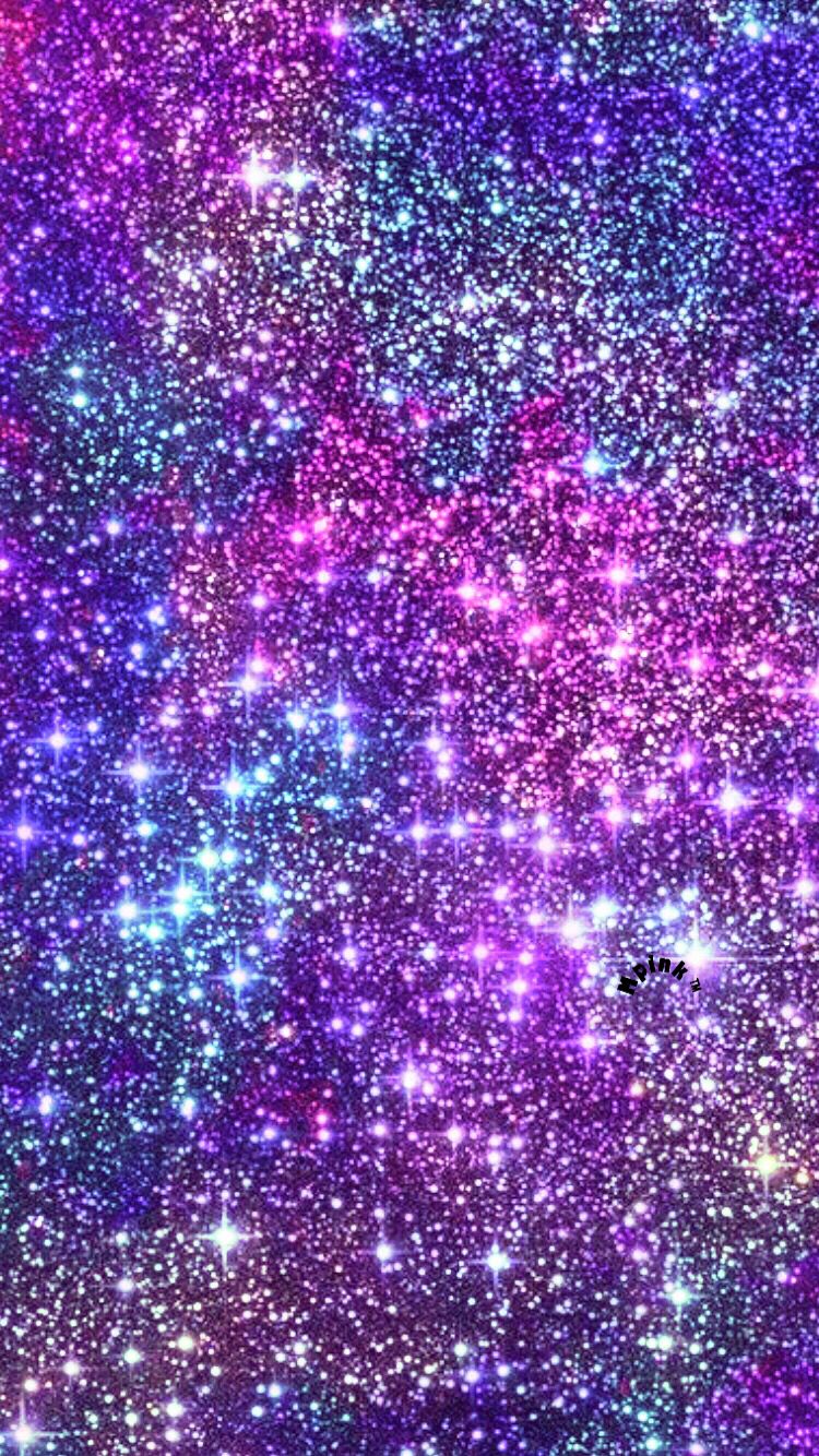 Glitter stelle viola rosa, 750x1334 Full HD Verticale, iPhone