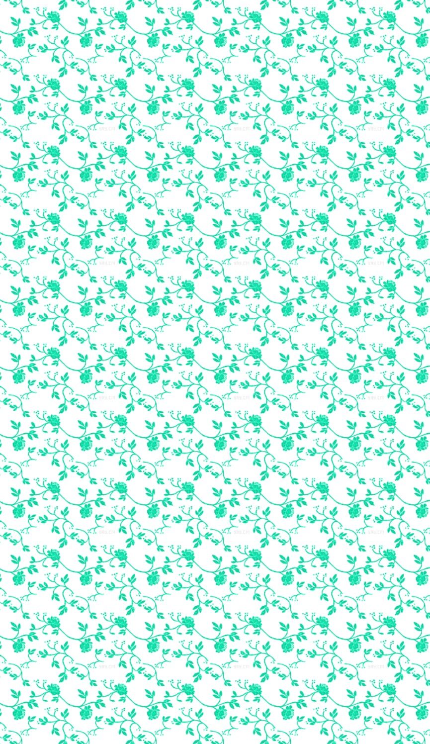 Motivo floreale turchese bianco, 865x1496 Verticale, Mobile