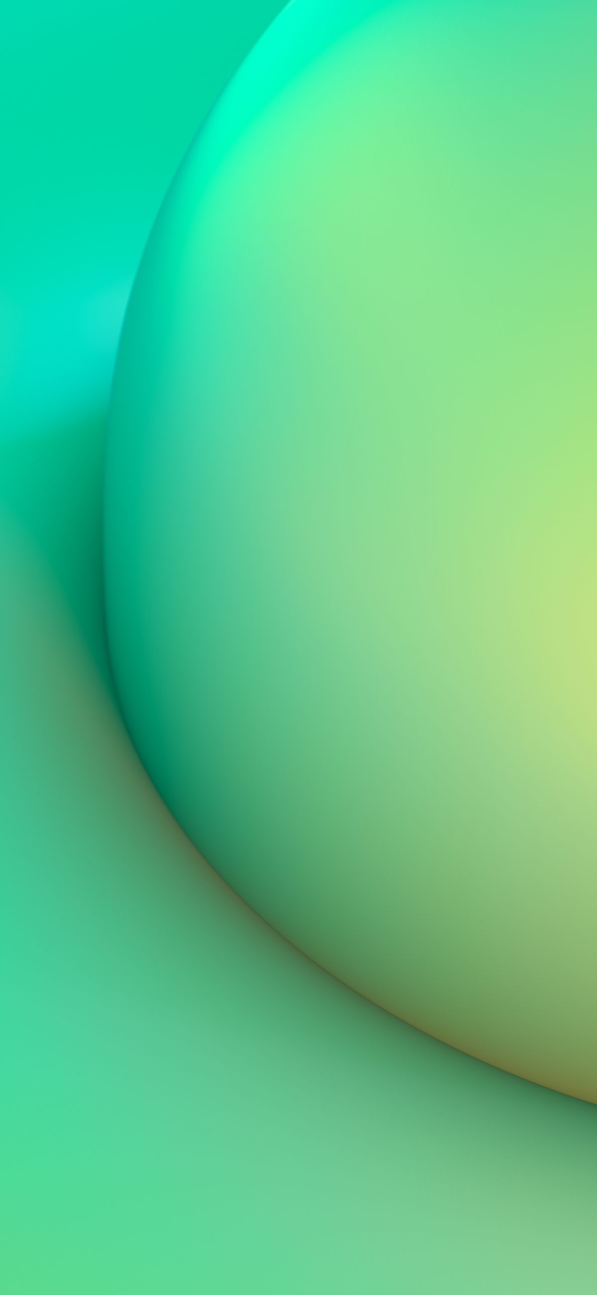 Sfondo astratto verde turchese sfumato, 1200x2600 Verticale, Telefono